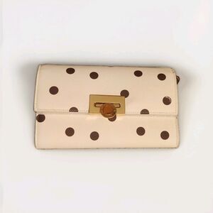 Ted Baker Brown Polka Dot Crossbody Purse